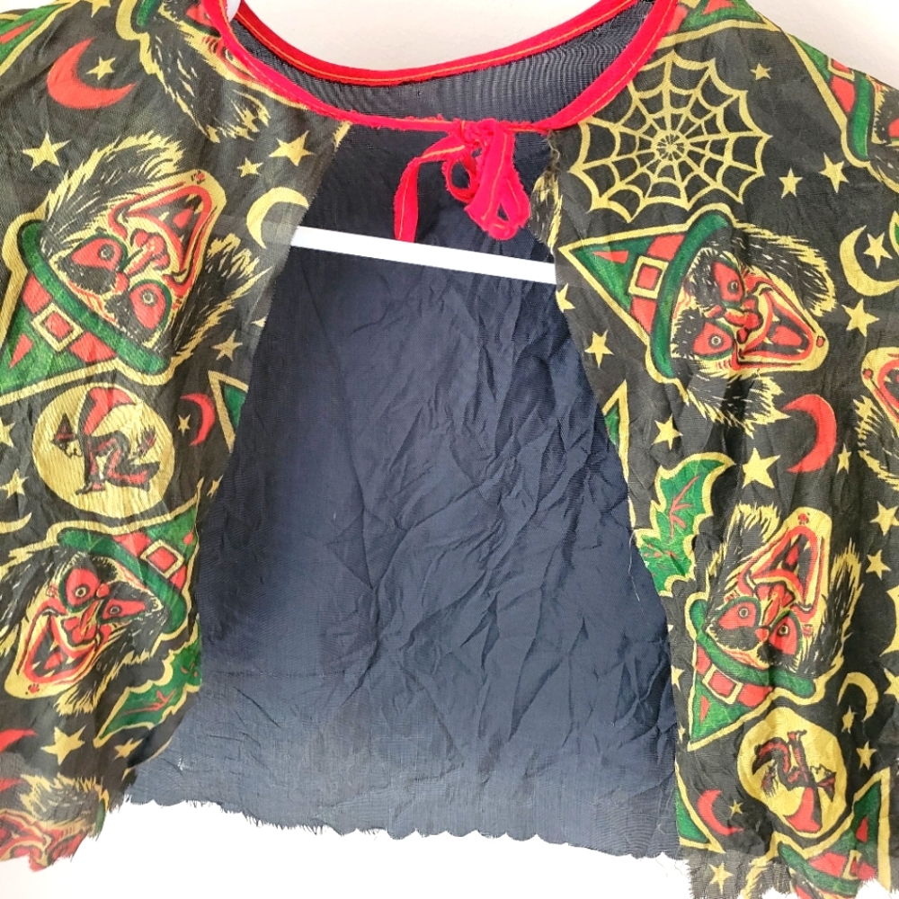 Retro Ben Cooper Childs Halloween Witch Cape